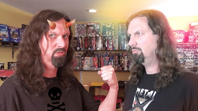 Metal Jesus battles The DEVIL